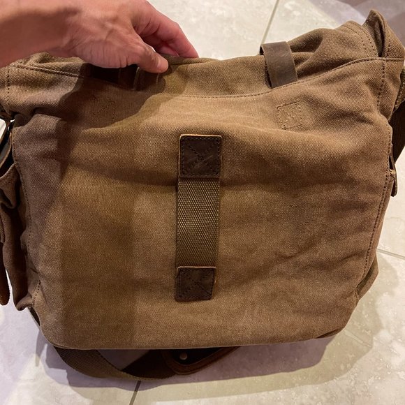 Kattee Bags Brand New Kattee Leather Canvas Messenger Bag Vintage